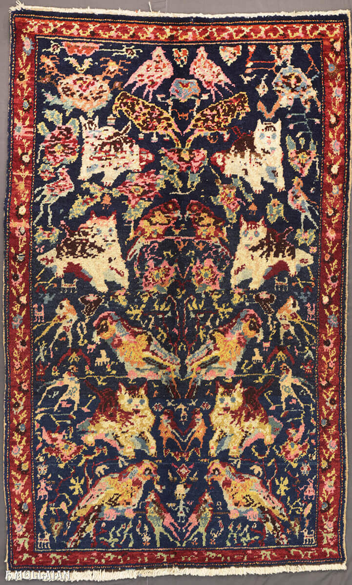 Tapis Caucasien Semi-Antique Karabakh (Qarabağ) n°:41252375